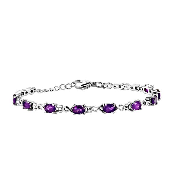 Afrikanischer Amethyst 19 cm Armband- 3,54 Karat