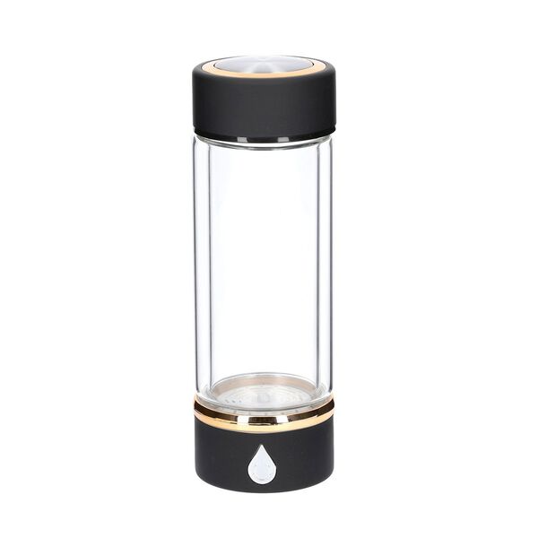 SPE Hydrogener Wasserstoff Wassergenerator 380ml, Gr&ouml;&szlig;e 7x21 cm schwarz