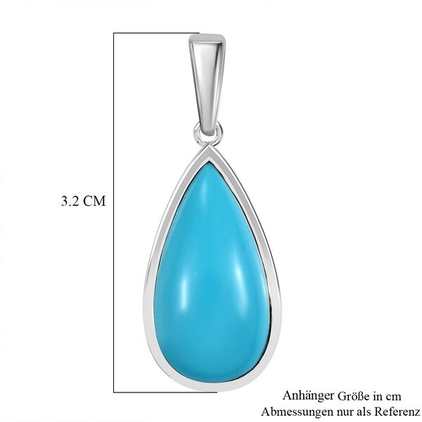 AA Sleeping Beauty T&uuml;rkis Anh&auml;nger - 6,53 ct. image number 6