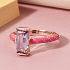 Rosa Amethyst Ring 925 Silber rosévergoldet  ca. 1,35 ct image number 1
