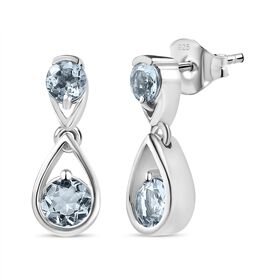 AA Aquamarin Ohrringe, ca. 1,29 ct.
