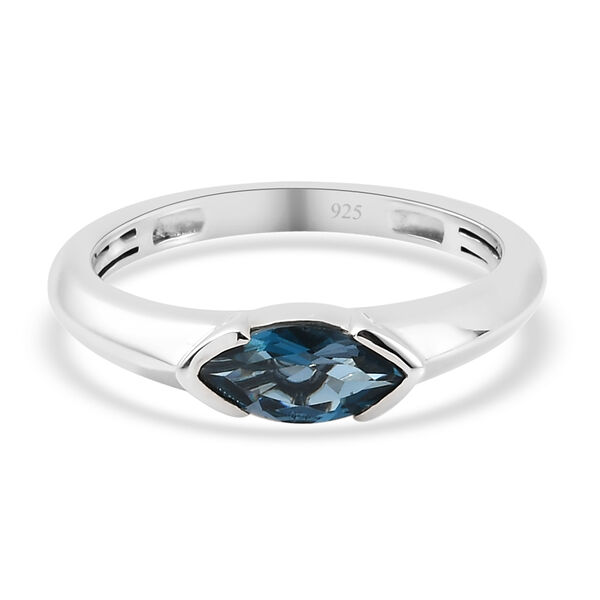London Blau Topas-Ring - 0,20 ct.