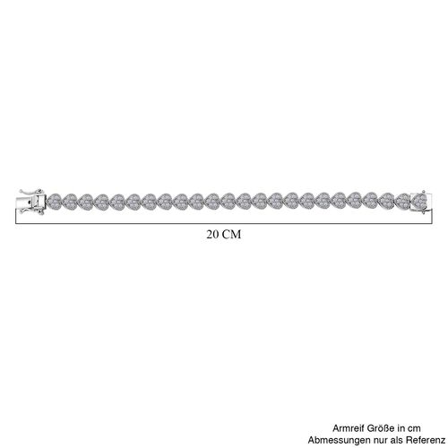 LUXURIANT DIAMOND - Lab Grown Diamant SI Armband ca. 19 cm 925 Silber rhodiniert ca. 3.98 ct image number 4