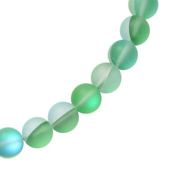 Gr&uuml;ne Kristall-Halskette, 50 cm - 410 ct.