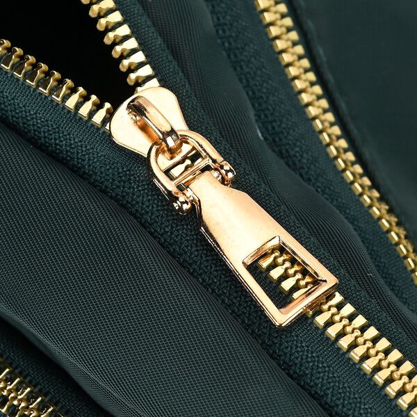 Multifunktionale RFID-gesch&uuml;tzte Nylon G&uuml;rteltasche mit Schnellverschluss, 36x4x13cm, Gr&uuml;n image number 7