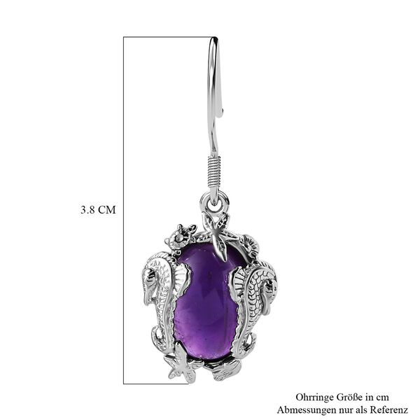 AA Afrikanische Amethyst-Ohrringe - 11,51 ct. image number 6