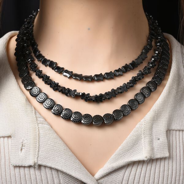 3er-Set H&auml;matit Halsketten - 533 ct. image number 2