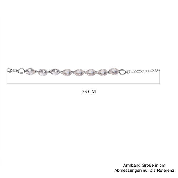 Weißer Kristall Armband ca. 19 cm image number 4