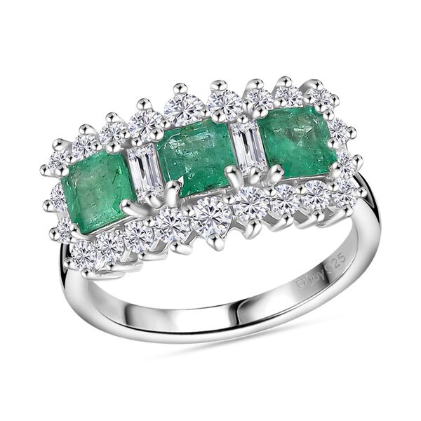 D'Joy Smaragd und Moissanit Ring - 1,62 ct. image number 4