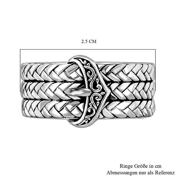 Royal Bali Kollektion - Schnalle Ring 925 Silber image number 6