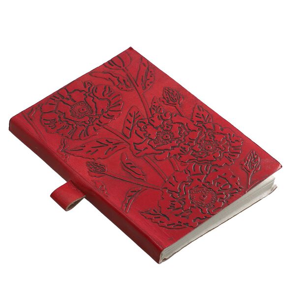 3er Set - Notizbuch mit Einband aus 100% echtem Leder, Kugelschreiber und Schlüsselanhänger gefüllt mit echtem Saphir image number 3