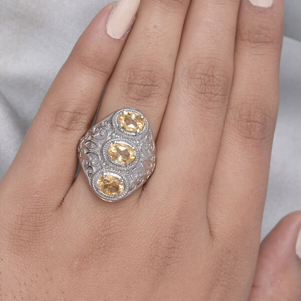 Citrin Siegelring - 2,20 ct. image number 3