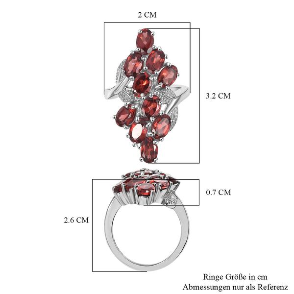 Roter Granat Ring - 6,61 ct. image number 6