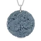 Natürlicher Olmek Jadeit Schmuckset 925 Silber rhodiniert ca. 110.00 ct