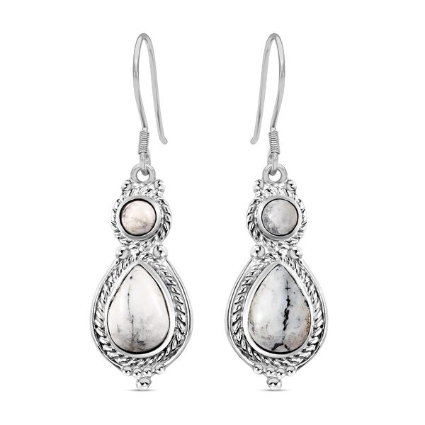 Wei&szlig;e B&uuml;ffel Ohrringe - 4,64 ct.