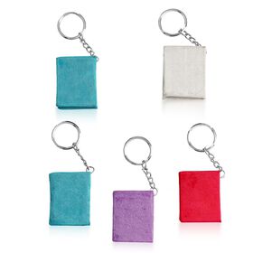 Set aus 5 Perlen-Schlüsselanhängern, glitzerndes Mosaik-Design, mehrfarbig