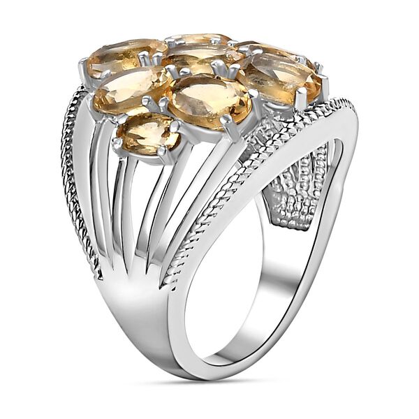 Citrin Ring, 316L Edelstahl (Gr&ouml;&szlig;e 17.00) ca. 3.43 ct image number 4