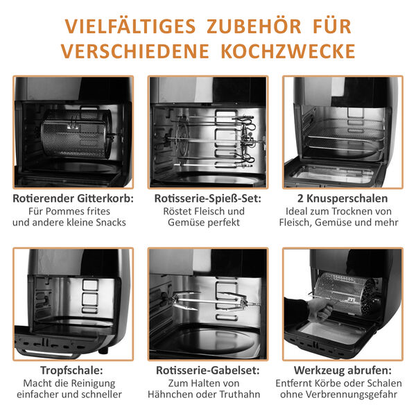 HOMESMART - 10-in-1 Hei&szlig;luftfritteuse image number 10