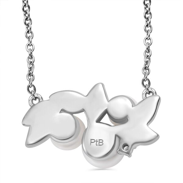 Süßwasser Perle Halskette, 45 cm image number 4