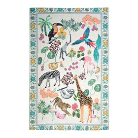 Teppich Digitaldruck Tiermotiv, Baumwolle Polyester, 120 x 180 cm