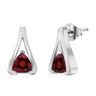 AA Mosambik Granat Ohrringe 925 Silber ca. 1.89 ct