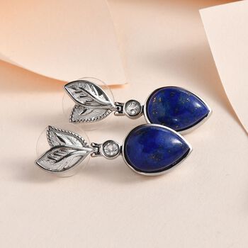 Lapislazuli und Topas Ohrringe - 14,66 ct.