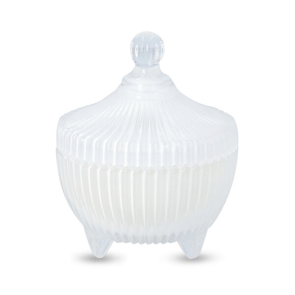 The 5th Season - Duftkerze mit Edelsteinen im Glasgef&auml;&szlig; und Geschenkbox, Sojawachs und gr&uuml;ner Aventurin, Wei&szlig; image number 2