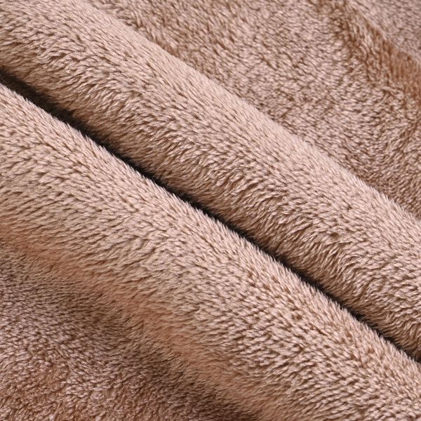 Winter- und Herbst-Poncho aus Kunstfell, Kamelfarben image number 6