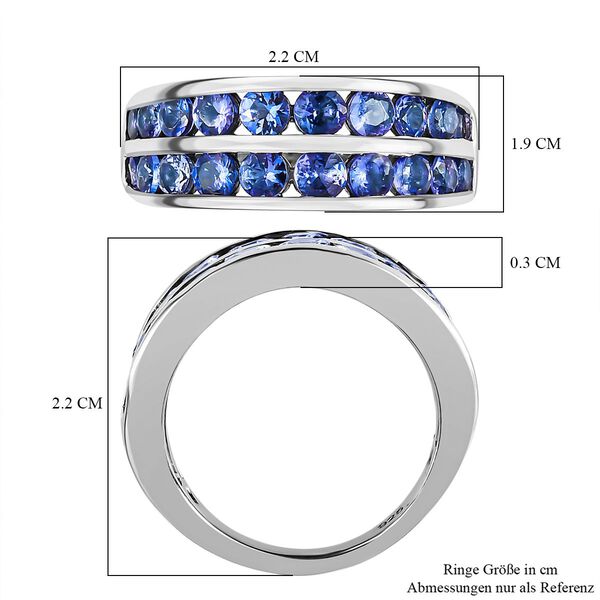AA Tansanit Ring, 925 Silber rhodiniert (Gr&ouml;&szlig;e 18.00) ca. 1.84 ct image number 7