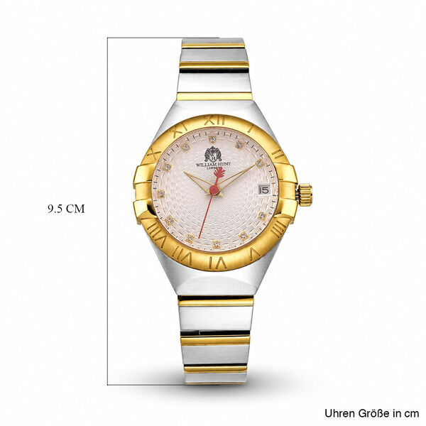 WILLIAM HUNT - Moissanit Uhren 21.5 cm Bicolor ca. 0,01 ct. image number 7