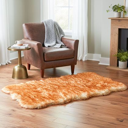 LIVMORE - Luxury Edition: Wolkenweicher Kunstfell Teppich, 100x180cm, Braun