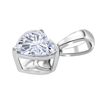 LUXURIANT SGL zertifizierter VS-EF Labor Herz Diamant Anh&auml;nger in 950 Platin - 1 ct.