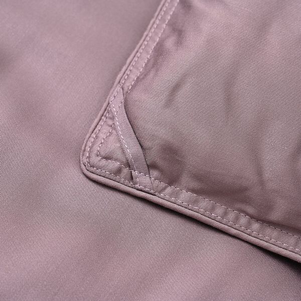 Winterbettdecke aus Bambusfaser mit eleganter Steppung und 100% Seidenfüllung, Flieder image number 4