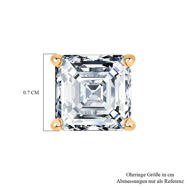Moissanit Ohrringe in 585 Gold - 3,48 ct. image number 5