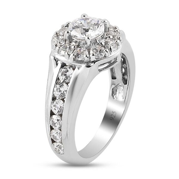 LUSTRO STELLA Hergestellt mit ZIRKONIA Ring 925 Silber Platin-Überzug (Größe 16.00) ca. 2,96 ct image number 5