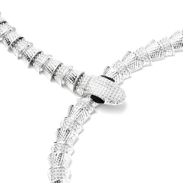 Mischen Glas Halskette ca. 56 cm in Silber tone image number 2