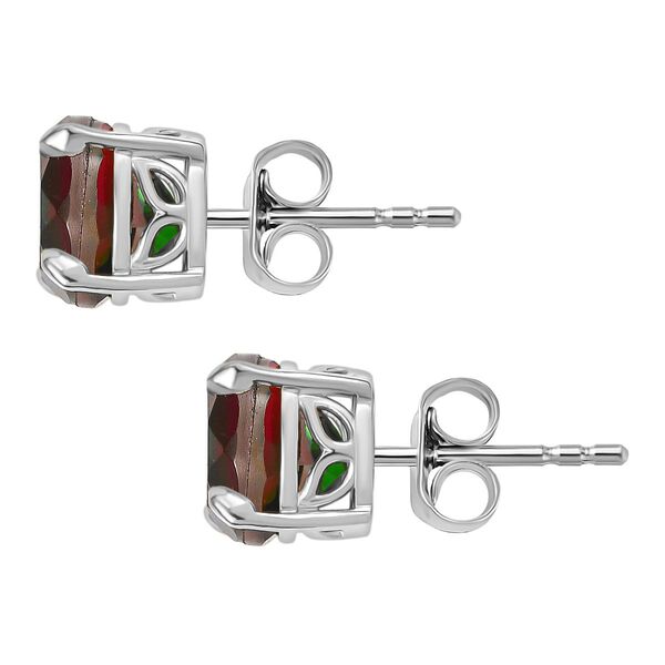 Wassermelonen Triplett Quarz Ohrringe, 925 Silber platiniert - 4,56 ct. image number 5