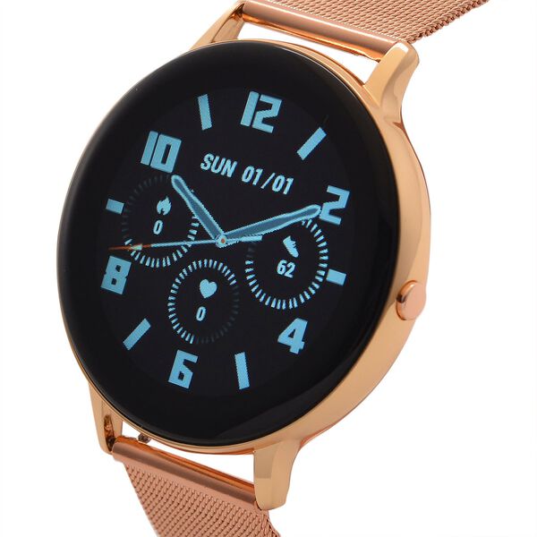 Eleganz Mesh HiWatch Plus, Ros&eacute;gold Smartwatch mit Dual-Modus Bluetooth, 1,28" IPS Display und Wassergesch&uuml;tztes Design image number 6