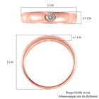 LUSTRO STELLA - Weißer Zirkonia-Ring, 925 Silber rosévergoldet - 0,30 ct. image number 5