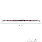 Afrikanisches Rubin (Fissure gefüllt) Armband, ca. 20 cm, 925 Silber platiniert ca. 7,28 ct image number 4