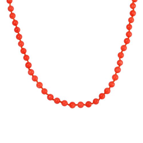 Koralle Halskette ca. 50 cm 925 Silber rhodiniert ca. 150,00 ct. image number 0
