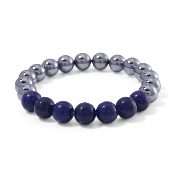 Flexibles Terahertz und Lapislazuli Armband - 140 ct.