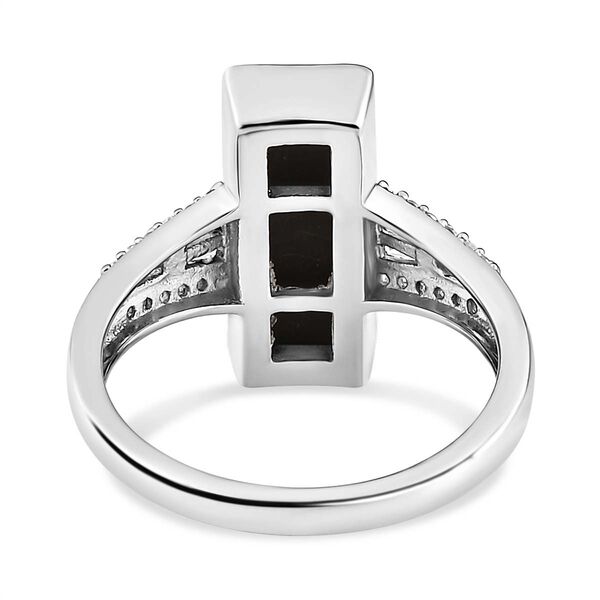 Ammolit und wei&szlig;er Zirkon-Ring - 2,82 ct. image number 6