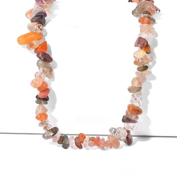 Strahlen Quarz Halskette 70 cm ca. 274.70 ct