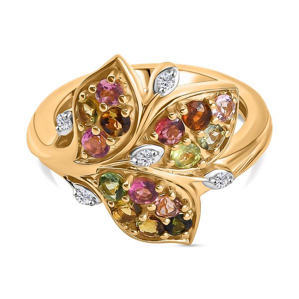 Multi-Turmalin und Zirkon Ring - 1,19 ct. image number 0