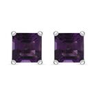 AA Afrikanischer Amethyst Ohrringe 925 Silber rhodiniert ca. 2.29 ct