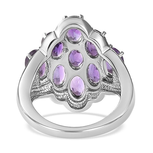 Afrikanischer Amethyst-Ring, (Größe 16.00) Edelstahl, ca. 3,55 ct image number 6