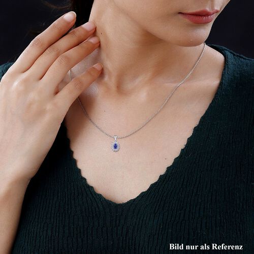 AAA Tansanit und Zirkon Anhänger - 1,61 ct. image number 1