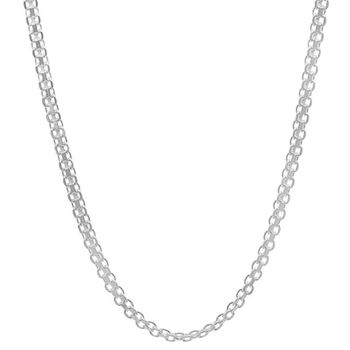 Panzerkette Halskette, 925 Silber, ca. 50 cm ca. 9,77g