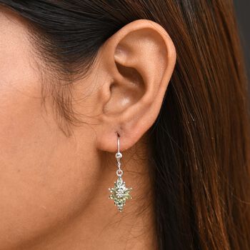 Nat&uuml;rliche, gr&uuml;ne Apatit Ohrringe - 1,98 ct.